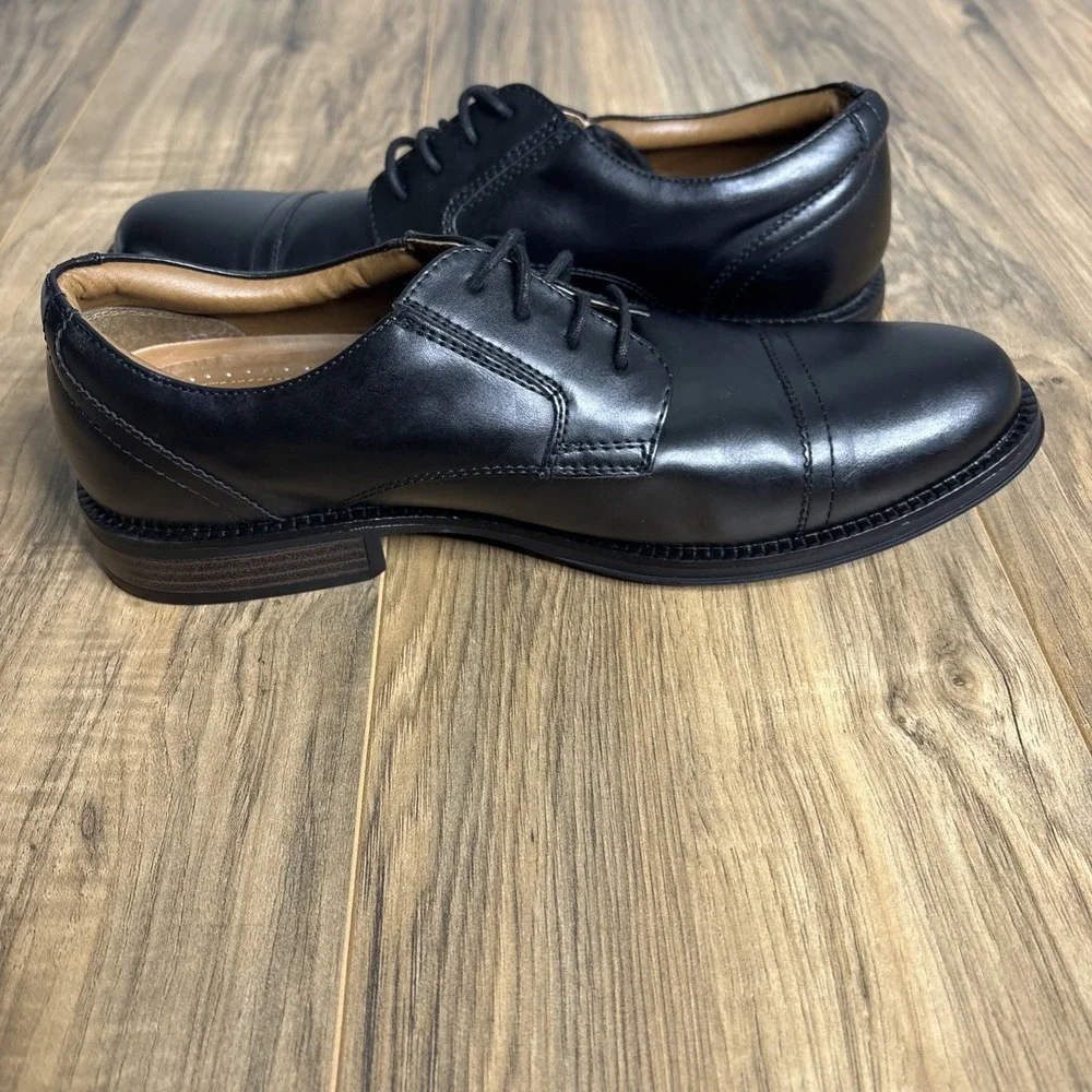 George Dress‎ Oxfords Men's Size 9 Shoes Black Leather